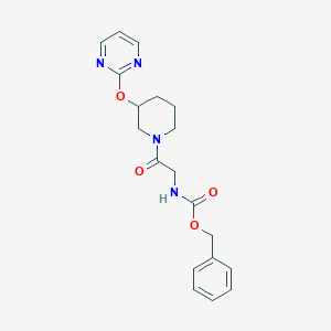 Benzyl (2-oxo-2-(3-(pyrimidin-2-yloxy)piperidin-1-yl)ethyl)carbamate