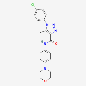 B2433855 1-(4-chlorophenyl)-5-methyl-N-(4-morpholinophenyl)-1H-1,2,3-triazole-4-carboxamide CAS No. 924837-95-6