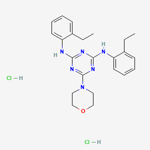N2,N4-bis(2-ethylphenyl)-6-morpholino-1,3,5-triazine-2,4-diamine dihydrochloride