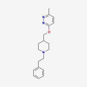 molecular formula C19H25N3O B2433869 3-Methyl-6-[[1-(2-phenylethyl)piperidin-4-yl]methoxy]pyridazine CAS No. 2310139-48-9