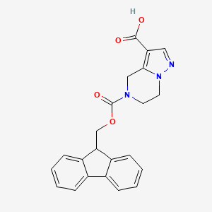 5-{[(9H-fluoren-9-yl)methoxy]carbonyl}-4H,5H,6H,7H-pyrazolo[1,5-a]pyrazine-3-carboxylic acid