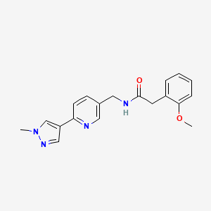 2-(2-methoxyphenyl)-N-((6-(1-methyl-1H-pyrazol-4-yl)pyridin-3-yl)methyl)acetamide