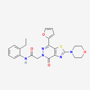 N-(2-ethylphenyl)-2-(7-(furan-2-yl)-2-morpholino-4-oxothiazolo[4,5-d]pyridazin-5(4H)-yl)acetamide