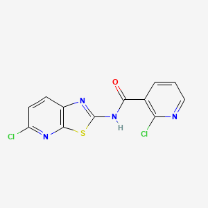 2-chloro-N-{5-chloro-[1,3]thiazolo[5,4-b]pyridin-2-yl}pyridine-3-carboxamide