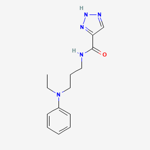 N-(3-(ethyl(phenyl)amino)propyl)-1H-1,2,3-triazole-5-carboxamide