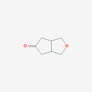 molecular formula C7H10O2 B2433937 tetrahydro-1H-cyclopenta[c]furan-5(3H)-one CAS No. 141283-36-5