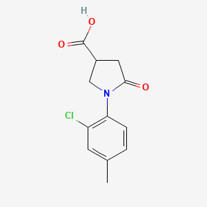 B2433950 1-(2-Chloro-4-methylphenyl)-5-oxopyrrolidine-3-carboxylic acid CAS No. 63675-05-8