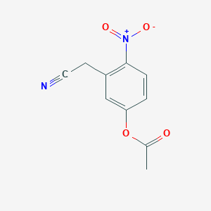 3-(Cyanomethyl)-4-nitrophenyl acetate