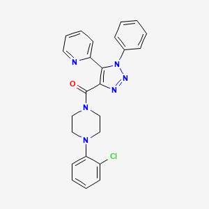 1-(2-chlorophenyl)-4-[(1-phenyl-5-pyridin-2-yl-1H-1,2,3-triazol-4-yl)carbonyl]piperazine