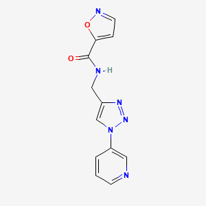 N-((1-(pyridin-3-yl)-1H-1,2,3-triazol-4-yl)methyl)isoxazole-5-carboxamide