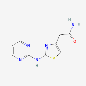 2-(2-(Pyrimidin-2-ylamino)thiazol-4-yl)acetamide