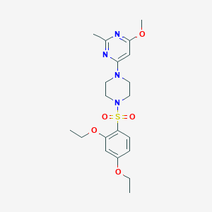 4-(4-((2,4-Diethoxyphenyl)sulfonyl)piperazin-1-yl)-6-methoxy-2-methylpyrimidine