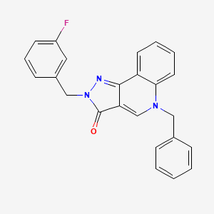 5-benzyl-2-(3-fluorobenzyl)-2H-pyrazolo[4,3-c]quinolin-3(5H)-one