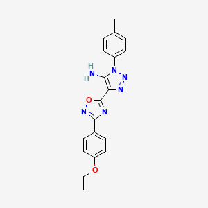 4-(3-(4-ethoxyphenyl)-1,2,4-oxadiazol-5-yl)-1-(p-tolyl)-1H-1,2,3-triazol-5-amine