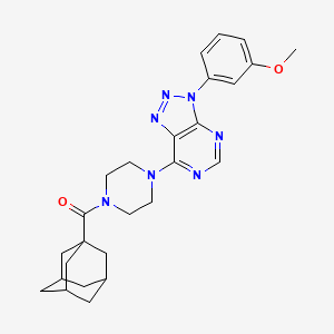 1-(adamantane-1-carbonyl)-4-[3-(3-methoxyphenyl)-3H-[1,2,3]triazolo[4,5-d]pyrimidin-7-yl]piperazine