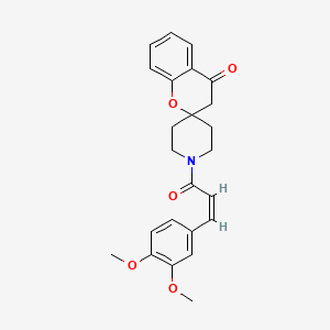 (Z)-1'-(3-(3,4-dimethoxyphenyl)acryloyl)spiro[chroman-2,4'-piperidin]-4-one