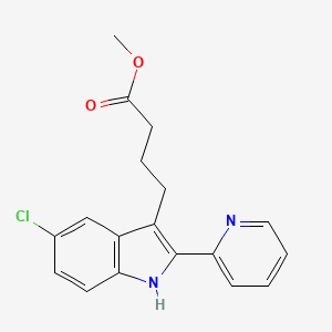 methyl 4-(5-chloro-2-pyridin-2-yl-1H-indol-3-yl)butanoate