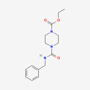 molecular formula C15H21N3O3 B2434020 Ethyl 4-(benzylcarbamoyl)piperazine-1-carboxylate CAS No. 1022361-41-6