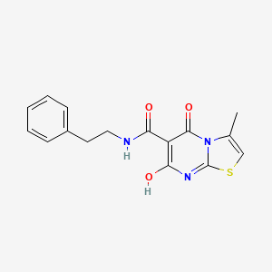 7-hydroxy-3-methyl-5-oxo-N-phenethyl-5H-thiazolo[3,2-a]pyrimidine-6-carboxamide