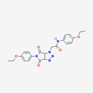 N-(4-ethoxyphenyl)-2-(5-(4-ethoxyphenyl)-4,6-dioxo-4,5,6,6a-tetrahydropyrrolo[3,4-d][1,2,3]triazol-1(3aH)-yl)acetamide