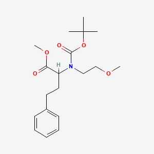 Methyl 2-{[(tert-butoxy)carbonyl](2-methoxyethyl)amino}-4-phenylbutanoate