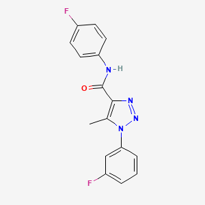 1-(3-fluorophenyl)-N-(4-fluorophenyl)-5-methyl-1H-1,2,3-triazole-4-carboxamide