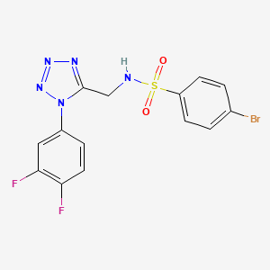 4-bromo-N-((1-(3,4-difluorophenyl)-1H-tetrazol-5-yl)methyl)benzenesulfonamide