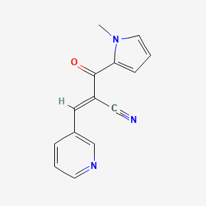 (E)-2-[(1-methyl-1H-pyrrol-2-yl)carbonyl]-3-(3-pyridinyl)-2-propenenitrile