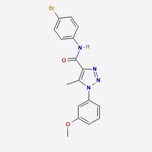 N-(4-bromophenyl)-1-(3-methoxyphenyl)-5-methyl-1H-1,2,3-triazole-4-carboxamide