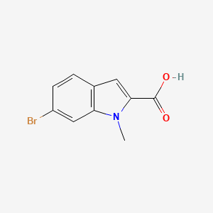 molecular formula C10H8BrNO2 B2434135 6-溴-1-甲基-1H-吲哚-2-羧酸 CAS No. 885121-33-5