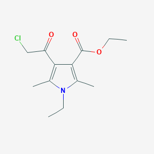 ethyl 4-(2-chloroacetyl)-1-ethyl-2,5-dimethyl-1H-pyrrole-3-carboxylate