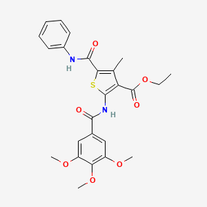 Ethyl 4-methyl-5-(phenylcarbamoyl)-2-{[(3,4,5-trimethoxyphenyl)carbonyl]amino}thiophene-3-carboxylate
