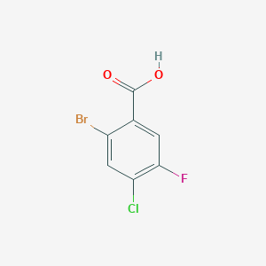 molecular formula C7H3BrClFO2 B2434190 2-Bromo-4-chloro-5-fluorobenzoic acid CAS No. 157165-24-7