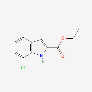 molecular formula C11H10ClNO2 B2434208 ethyl 7-chloro-1H-indole-2-carboxylate CAS No. 43142-64-9