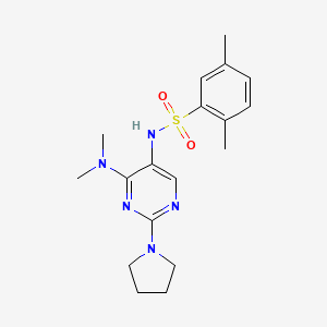 B2434212 N-(4-(dimethylamino)-2-(pyrrolidin-1-yl)pyrimidin-5-yl)-2,5-dimethylbenzenesulfonamide CAS No. 1797293-37-8