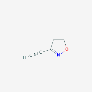 molecular formula C5H3NO B2434253 3-ethynyl-1,2-oxazole CAS No. 2137766-58-4
