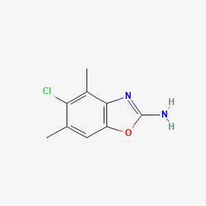 molecular formula C9H9ClN2O B2434290 5-Chloro-4,6-dimethyl-1,3-benzoxazol-2-amine CAS No. 1248171-77-8