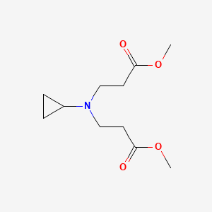 molecular formula C11H19NO4 B2434331 Dimethyl 3,3'-(cyclopropylazanediyl)dipropanoate CAS No. 907548-13-4