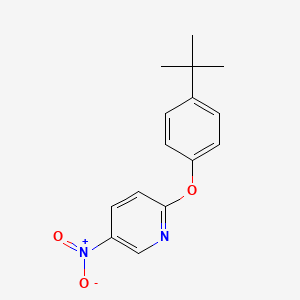 molecular formula C15H16N2O3 B2434427 2-[4-(tert-butyl)phenoxy]-5-nitropyridine CAS No. 218456-68-9