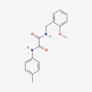 molecular formula C17H18N2O3 B2434460 N-[(2-METHOXYPHENYL)METHYL]-N'-(4-METHYLPHENYL)ETHANEDIAMIDE CAS No. 428504-28-3