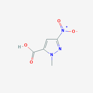 molecular formula C5H5N3O4 B2434494 1-methyl-3-nitro-1H-pyrazole-5-carboxylic acid CAS No. 177409-39-1