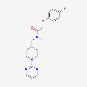 B2434550 2-(4-fluorophenoxy)-N-((1-(pyrimidin-2-yl)piperidin-4-yl)methyl)acetamide CAS No. 1234893-50-5