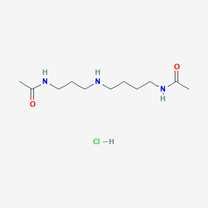 molecular formula C11H24ClN3O2 B2434592 N1,N8-Diacetylspermidine hydrochloride 