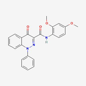 molecular formula C23H19N3O4 B2434647 N-(2,4-dimethoxyphenyl)-4-oxo-1-phenyl-1,4-dihydrocinnoline-3-carboxamide CAS No. 1251619-23-4