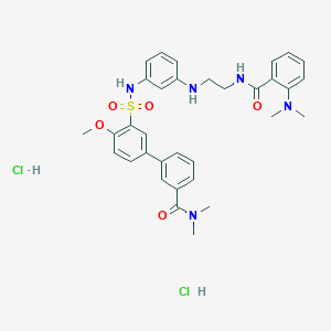 molecular formula C33H39Cl2N5O5S B2434757 YNT-185 dihydrochloride 