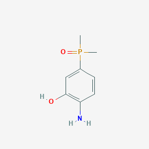 molecular formula C8H12NO2P B2434806 2-AMINO-5-(DIMETHYLPHOSPHORYL)PHENOL CAS No. 2551118-27-3