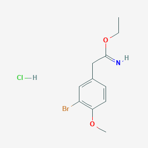 Ethyl 2-(3-bromo-4-methoxyphenyl)ethanimidate;hydrochloride