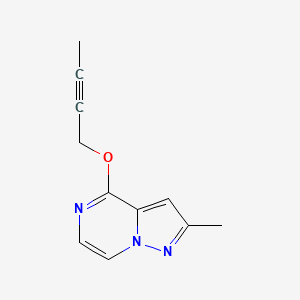 molecular formula C11H11N3O B2434955 4-(But-2-yn-1-yloxy)-2-methylpyrazolo[1,5-a]pyrazine CAS No. 2201467-03-8