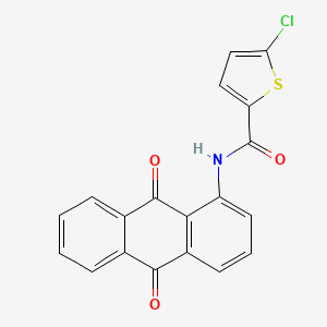 molecular formula C19H10ClNO3S B2434962 5-chloro-N-(9,10-dioxo-9,10-dihydroanthracen-1-yl)thiophene-2-carboxamide CAS No. 325979-81-5