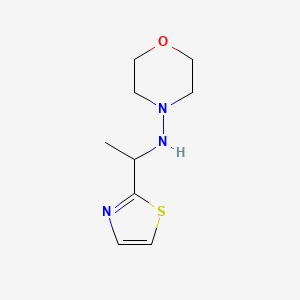 molecular formula C9H15N3OS B2434968 Morpholine-4-yl-(1-thiazol-2-yl-ethyl) amine CAS No. 920463-04-3